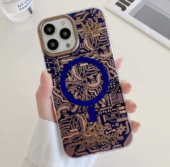 Futuristic Circuit Board MagSafe Case for iPhone