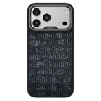 KAJSA Genuine Leather Dark Series Back Case for iPhone 17 Pro Max (MagSafe Compatible)