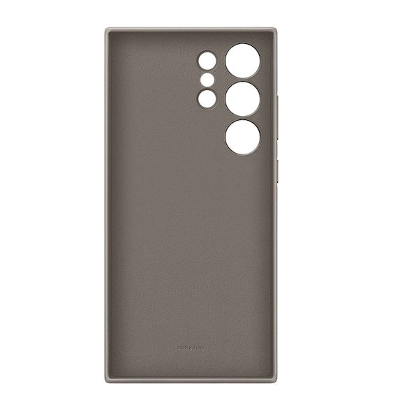 Samsung Galaxy S24 Ultra Vegan Leather Case Slim Profile - Taupe Mobile Case by CoverMeUp - Style 4