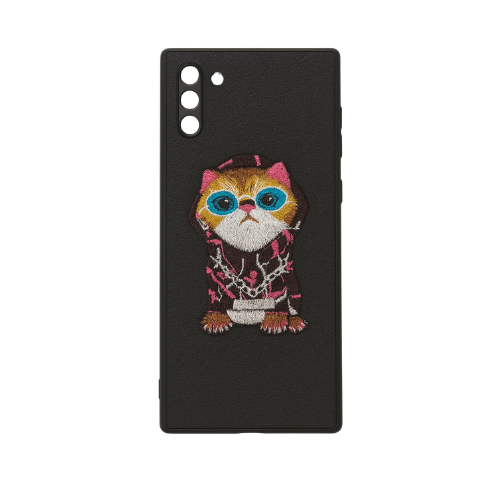 3D Embroidery Leather Back Case Compatible with Samsung Galaxy NOTE 10