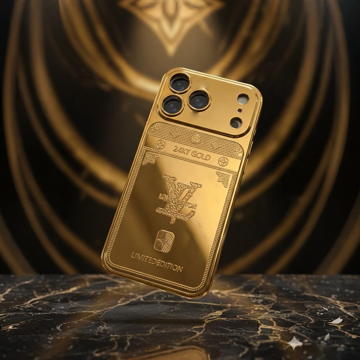 Protective Apple iPhone Back Cover - Imperial Gold – Signature Edition iPhone Case - Style 2