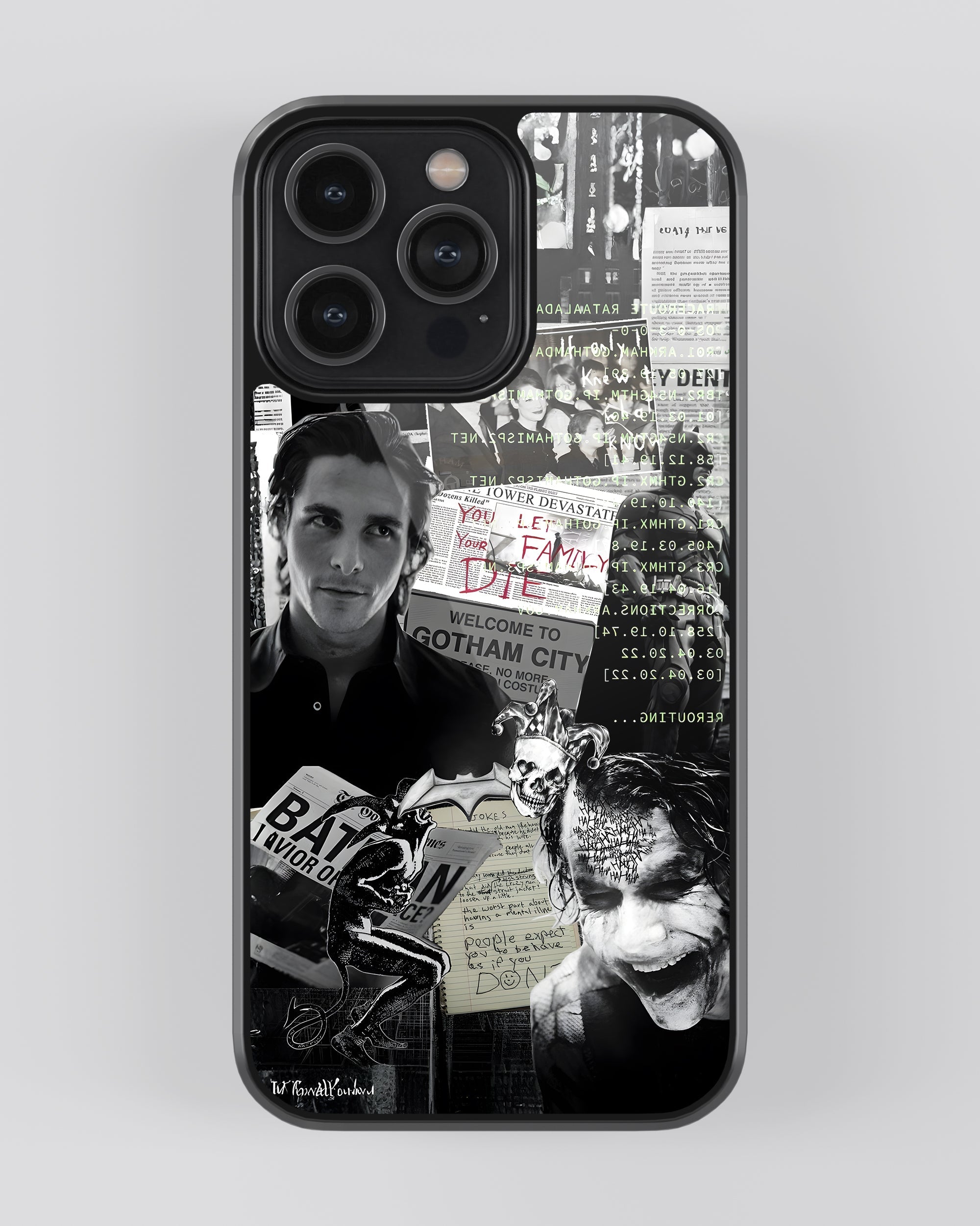 DC Mobile Cover (Dark Knight Collage) Mobile Case by CoverMeUp