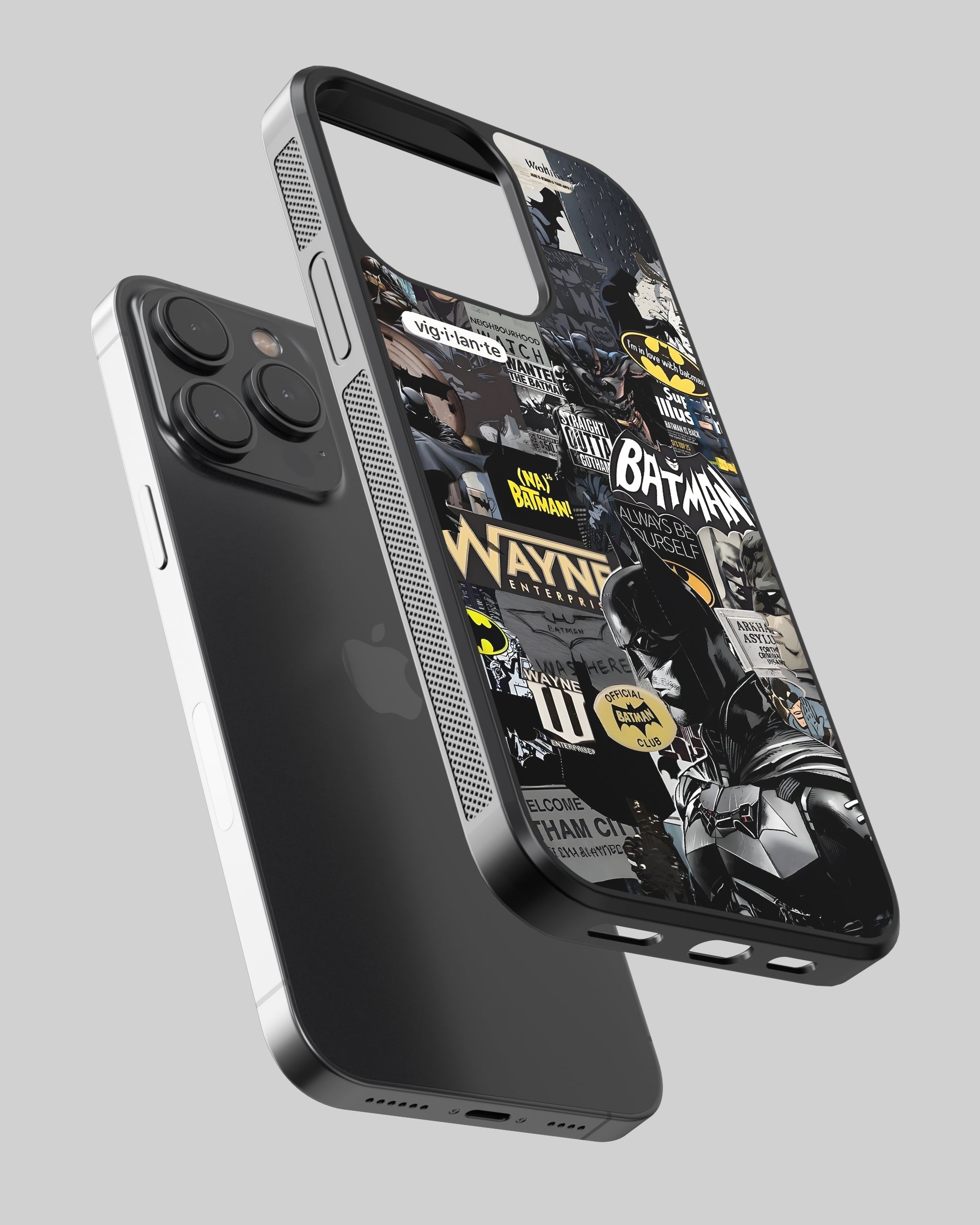 DC Mobile Cover (Batman Originals Collage) Mobile Case by CoverMeUp - Style 2