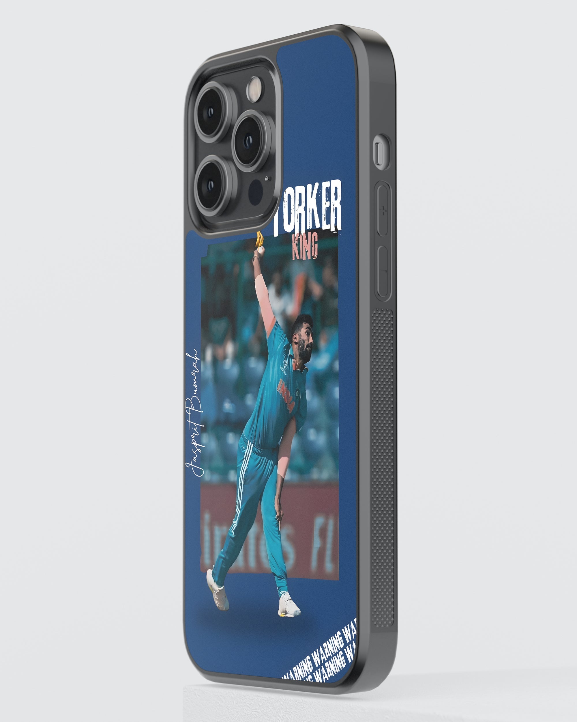 Cricket Mobile Cover (Yorker King Bumrah) Mobile Case by CoverMeUp - Style 3