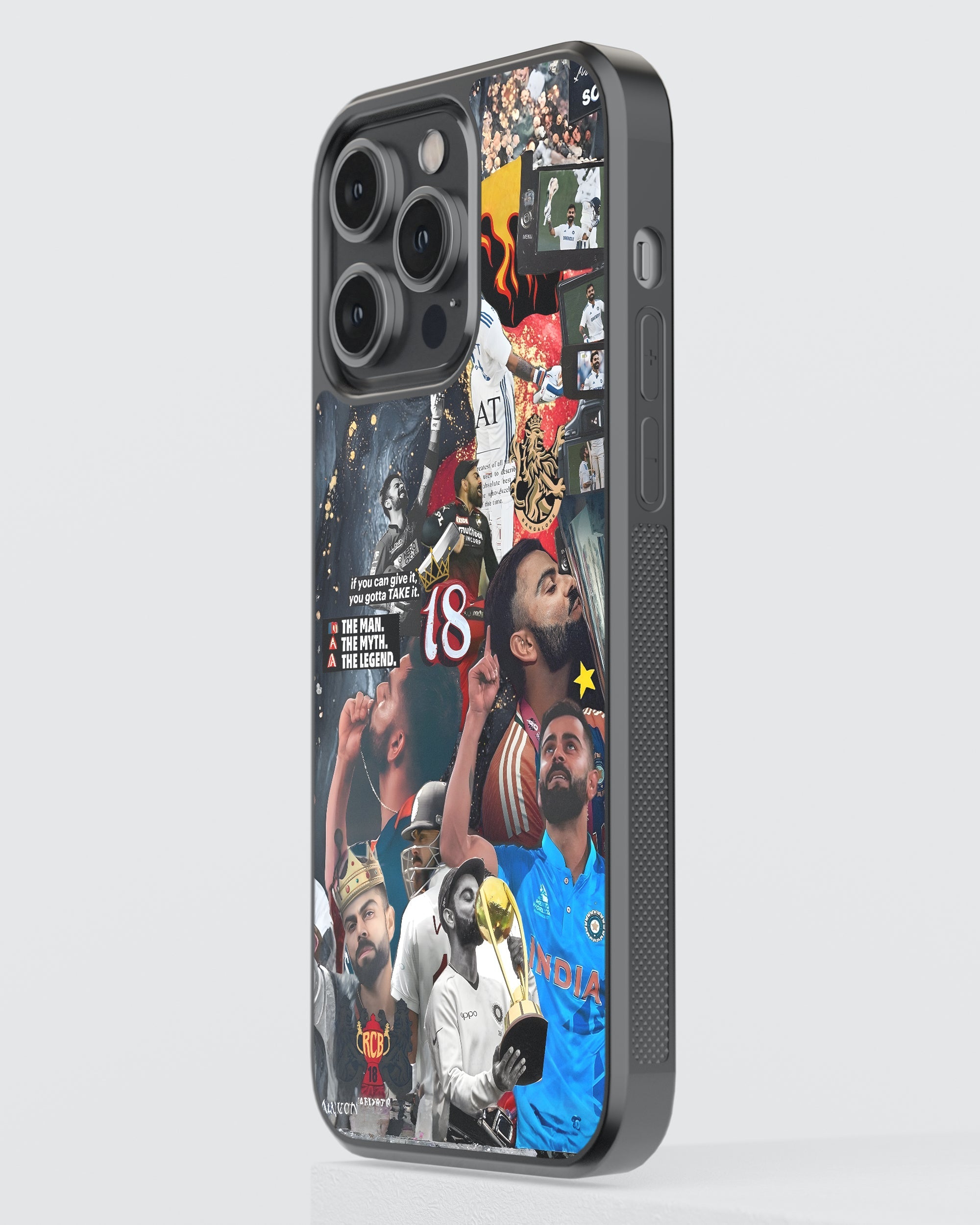 Cricket Mobile Cover (No. 18 Virat) Mobile Case by CoverMeUp - Style 3