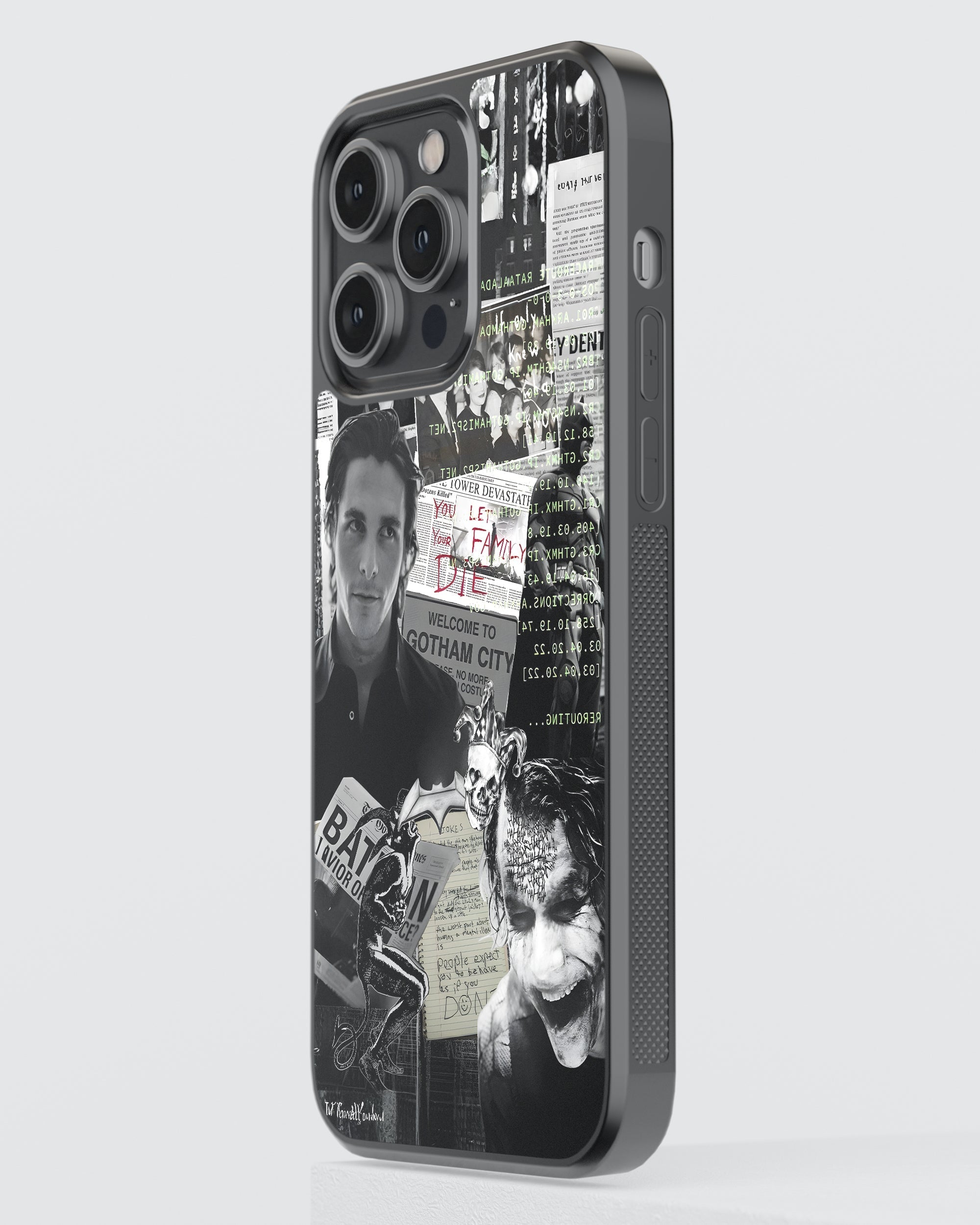 DC Mobile Cover (Dark Knight Collage) Mobile Case by CoverMeUp - Style 3