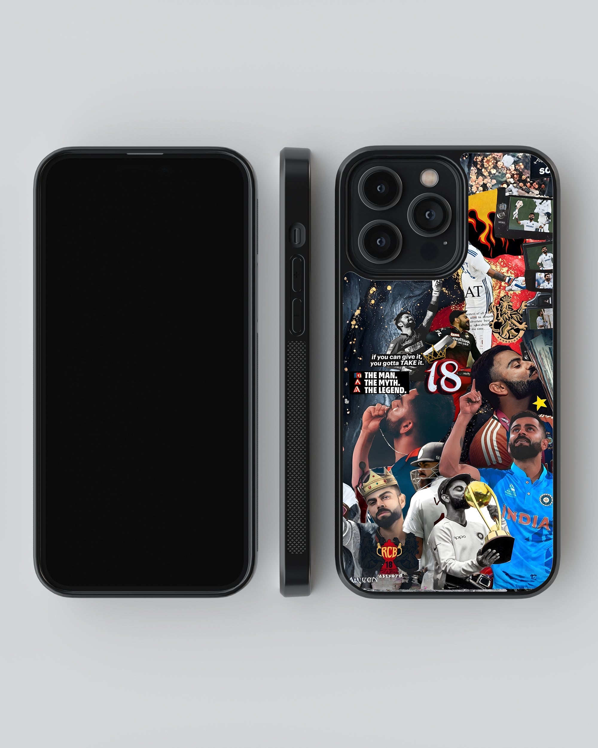 Cricket Mobile Cover (No. 18 Virat) Mobile Case by CoverMeUp - Style 4