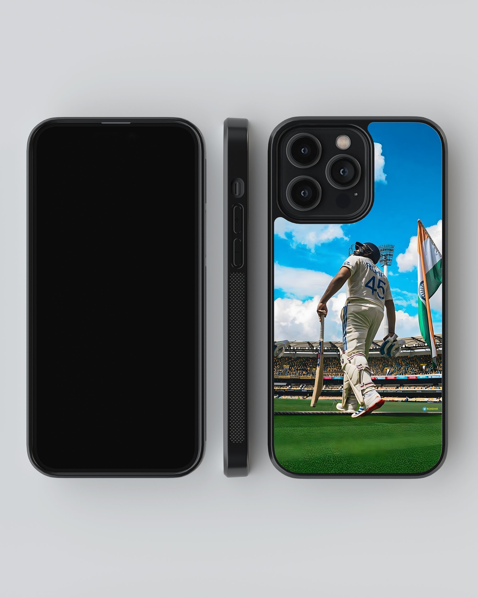 Cricket Mobile Cover (Rohit Sharma Test Captain) Mobile Case by CoverMeUp - Style 4
