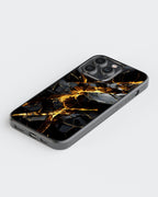 Marbel Mobile Cover (Black Marbel) Mobile Case by CoverMeUp - Style 5