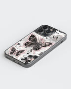 Girls Aesthetic Mobile Cover (Black Pink Butterfly) Mobile Case by CoverMeUp - Style 5