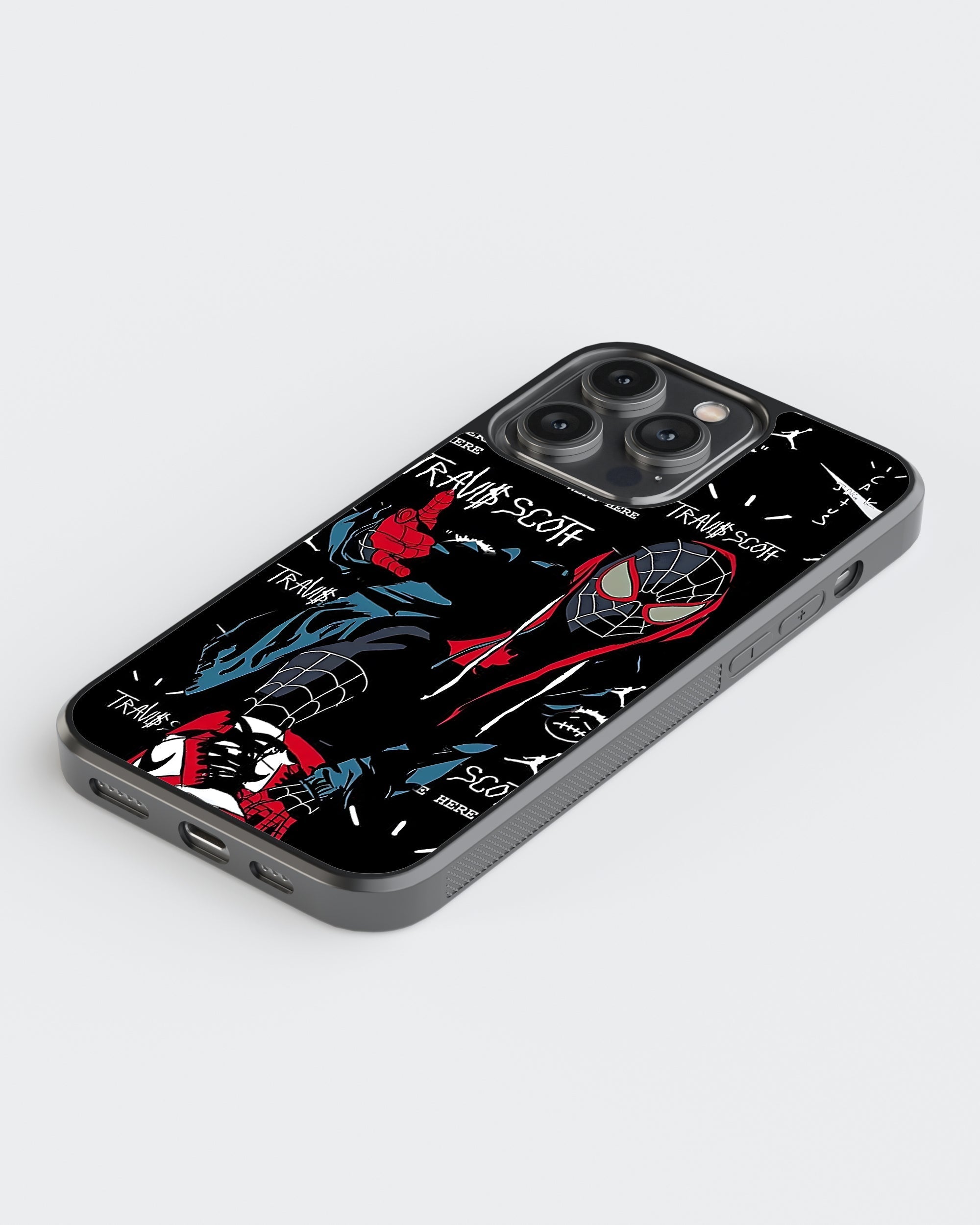 Marvel Mobile Cover (Black Spiderman) Mobile Case by CoverMeUp - Style 5