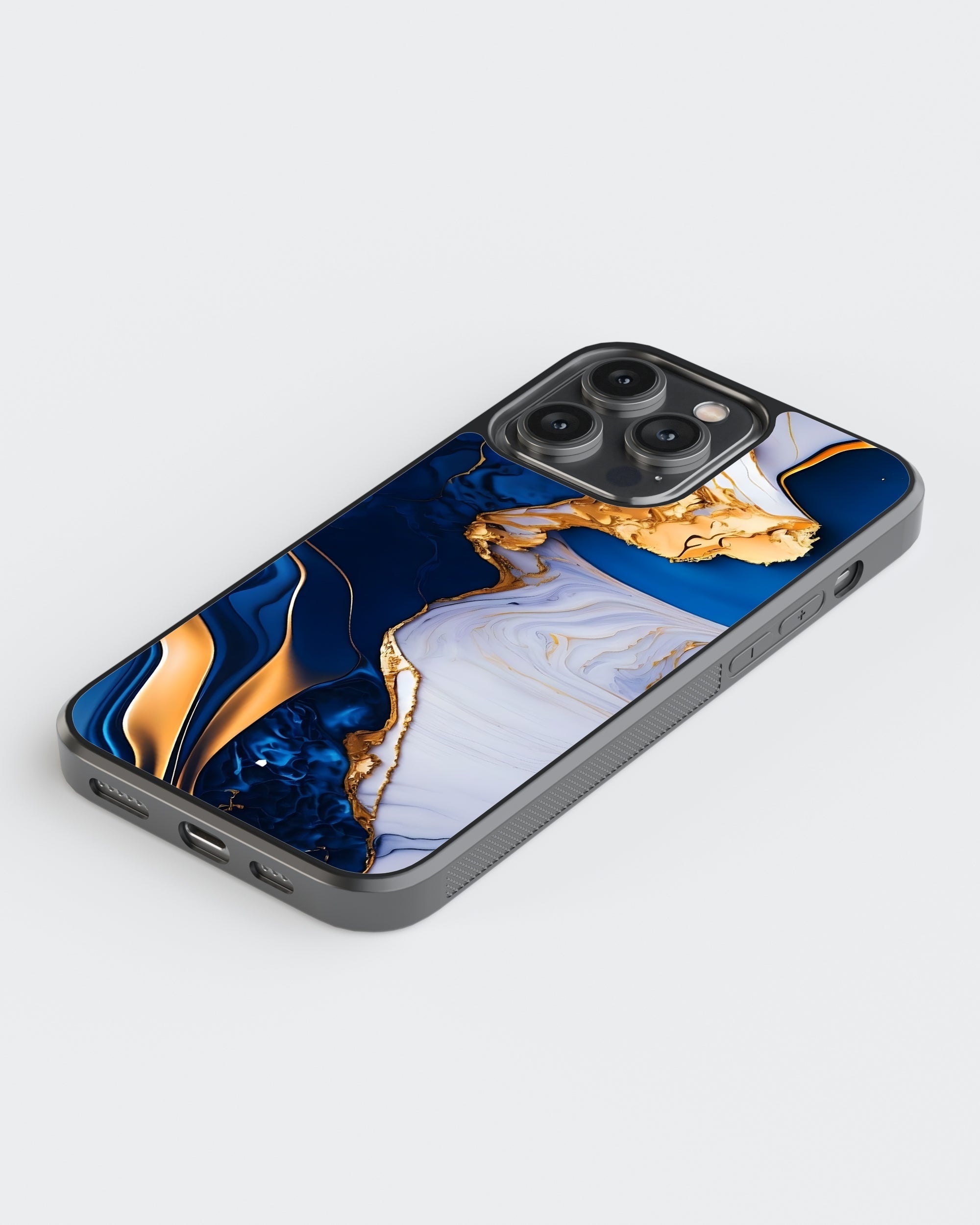Marbel Mobile Cover (Blue Marbel) Mobile Case by CoverMeUp - Style 5