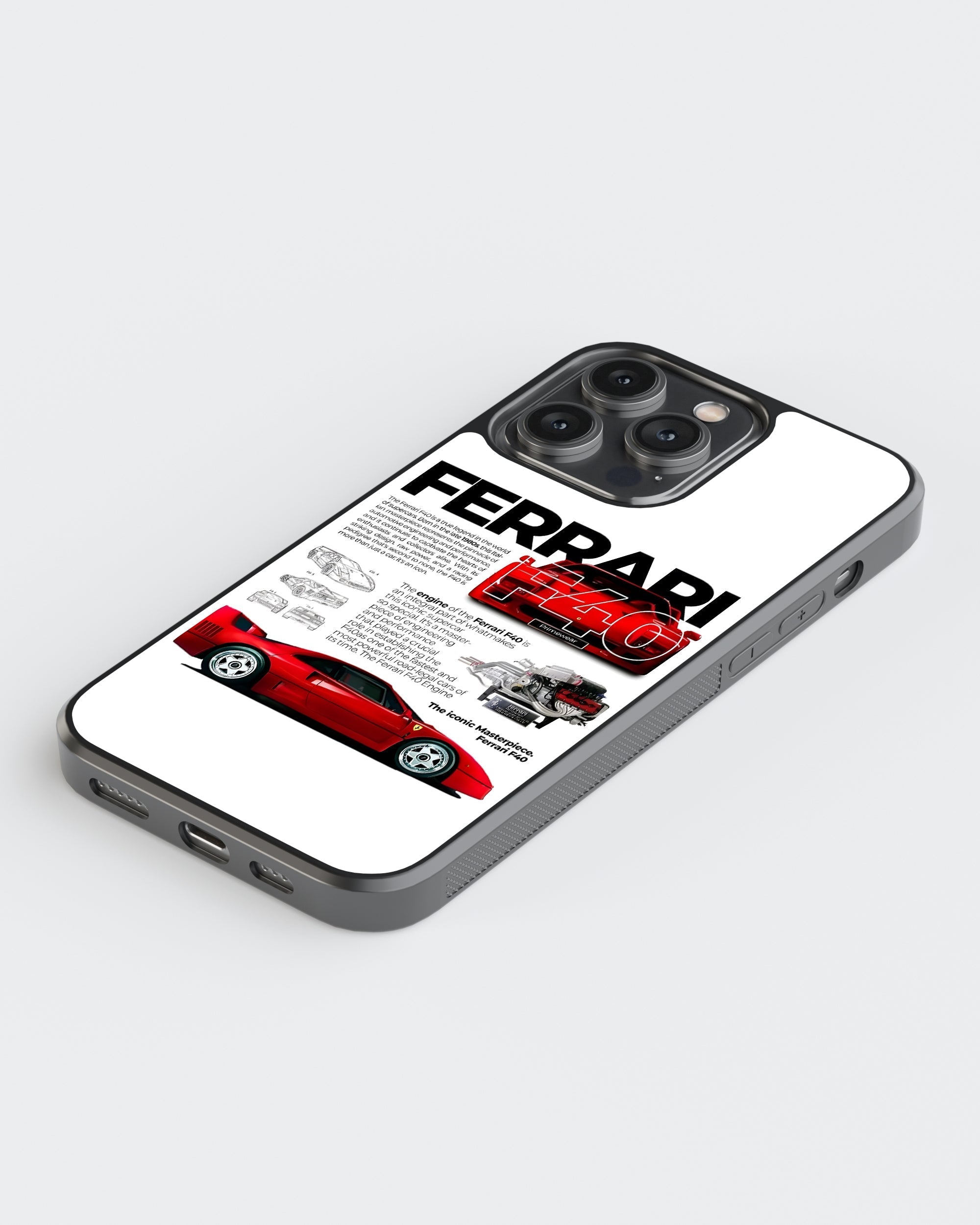 Sports Car Mobile Cover (Ferrrari F40) Mobile Case by CoverMeUp - Style 5