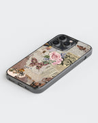 Girls Aesthetic Mobile Cover (Flowers and Pages) Mobile Case by CoverMeUp - Style 5