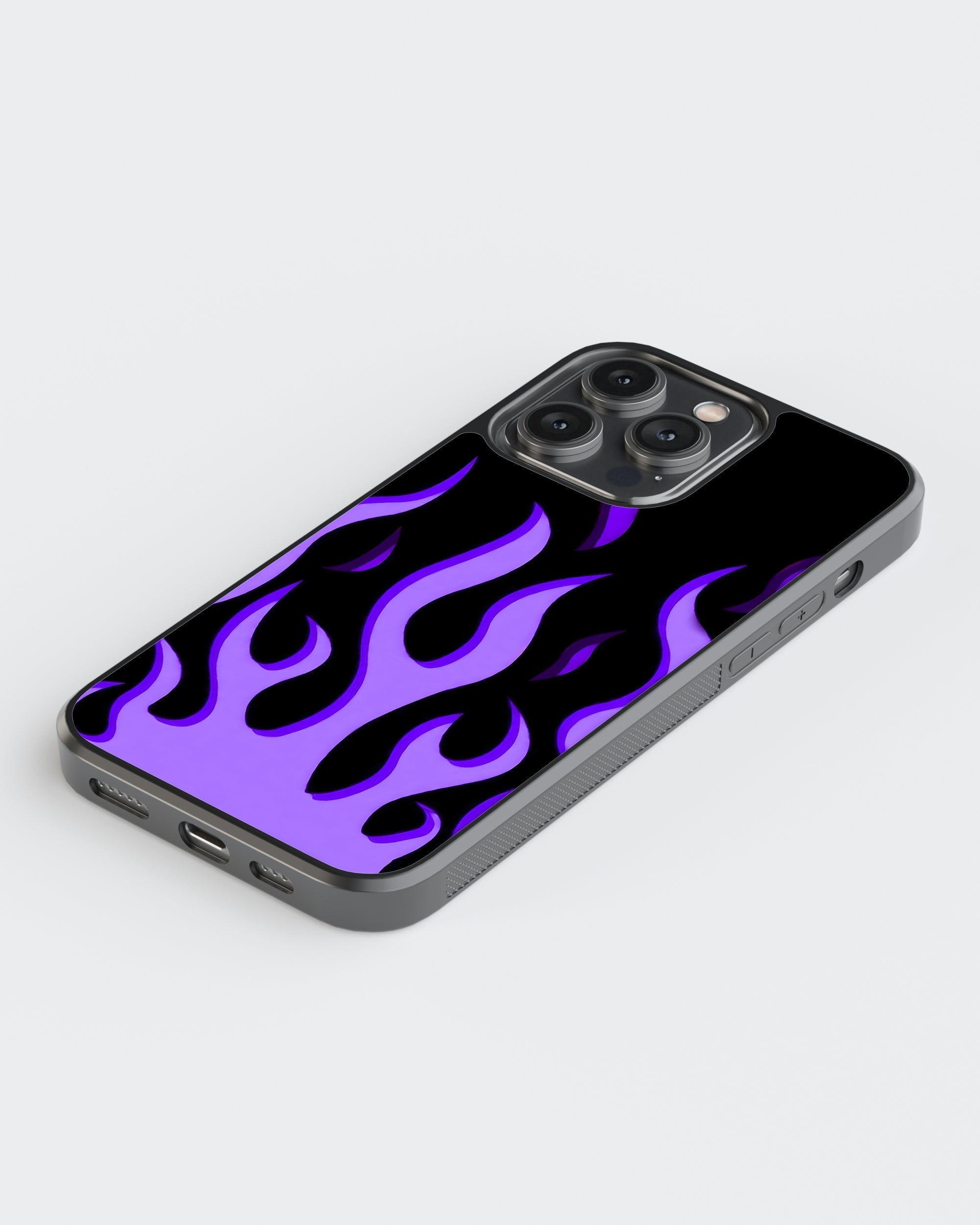 Y2K Mobile Cover (Purple Flame) Mobile Case by CoverMeUp - Style 5