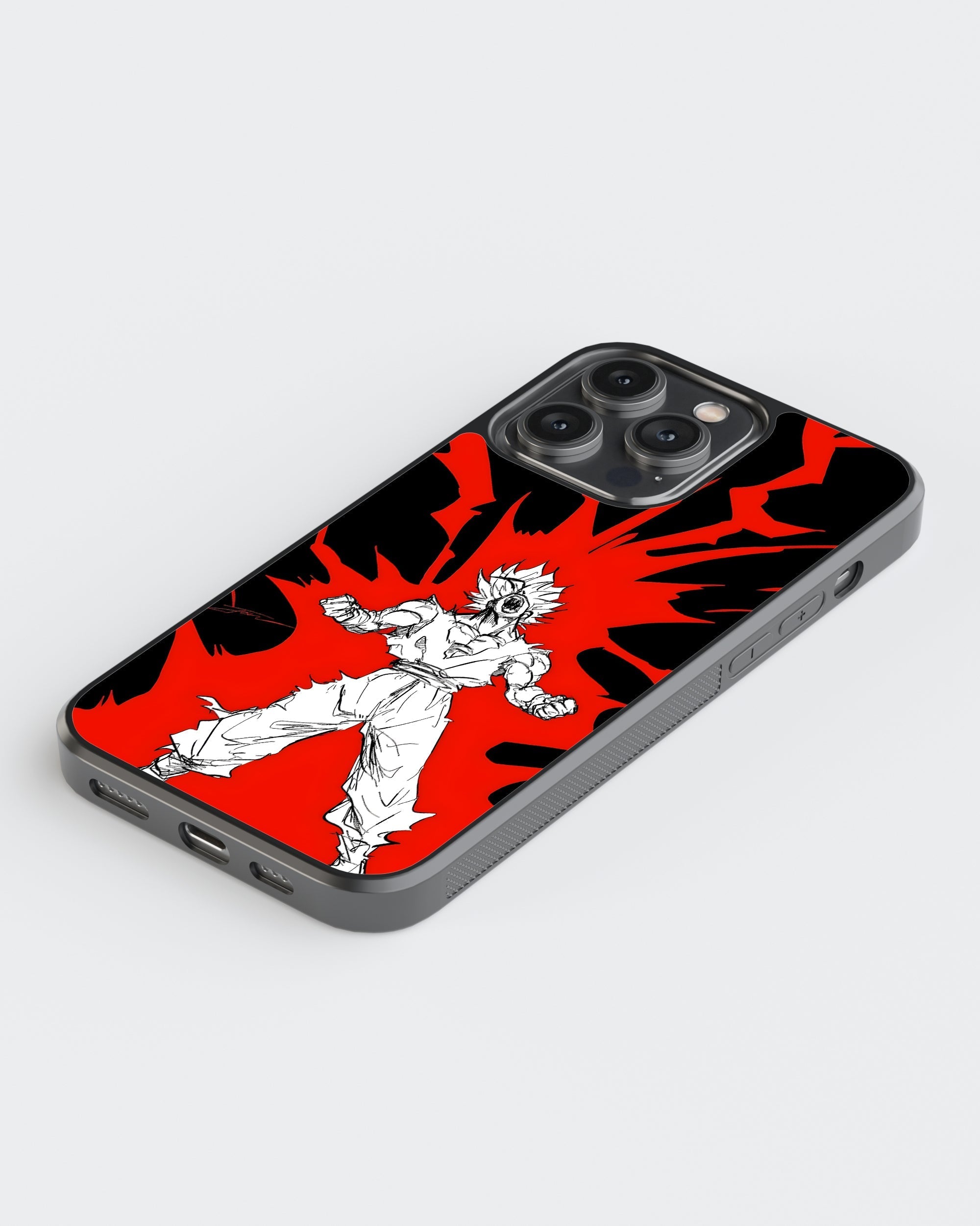 Dragon Ball Z Mobile Cover (Red Goku) Mobile Case by CoverMeUp - Style 5