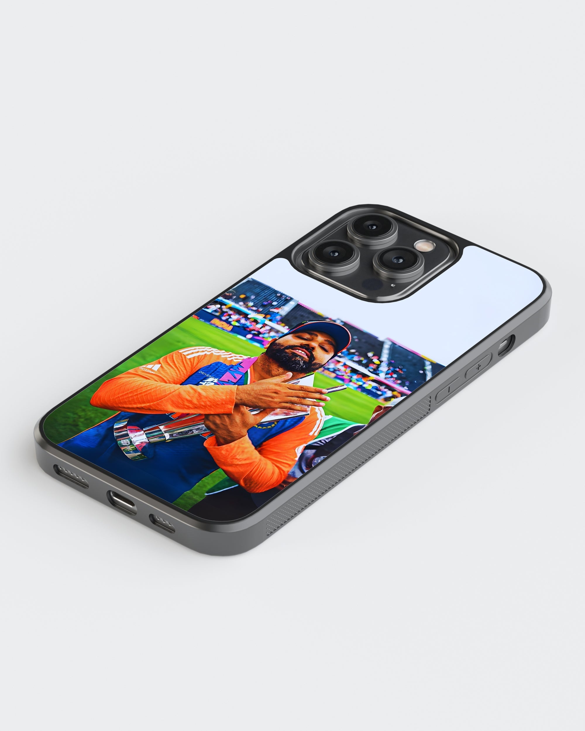 Cricket Mobile Cover (Rohit Sharma T20 Champion) Mobile Case by CoverMeUp - Style 5