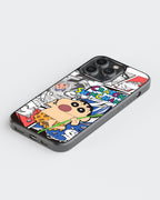 Crayon Shinchan Printed Shockproof Cover - Cartoon Mobile Cover (Shinchan) - Style 5