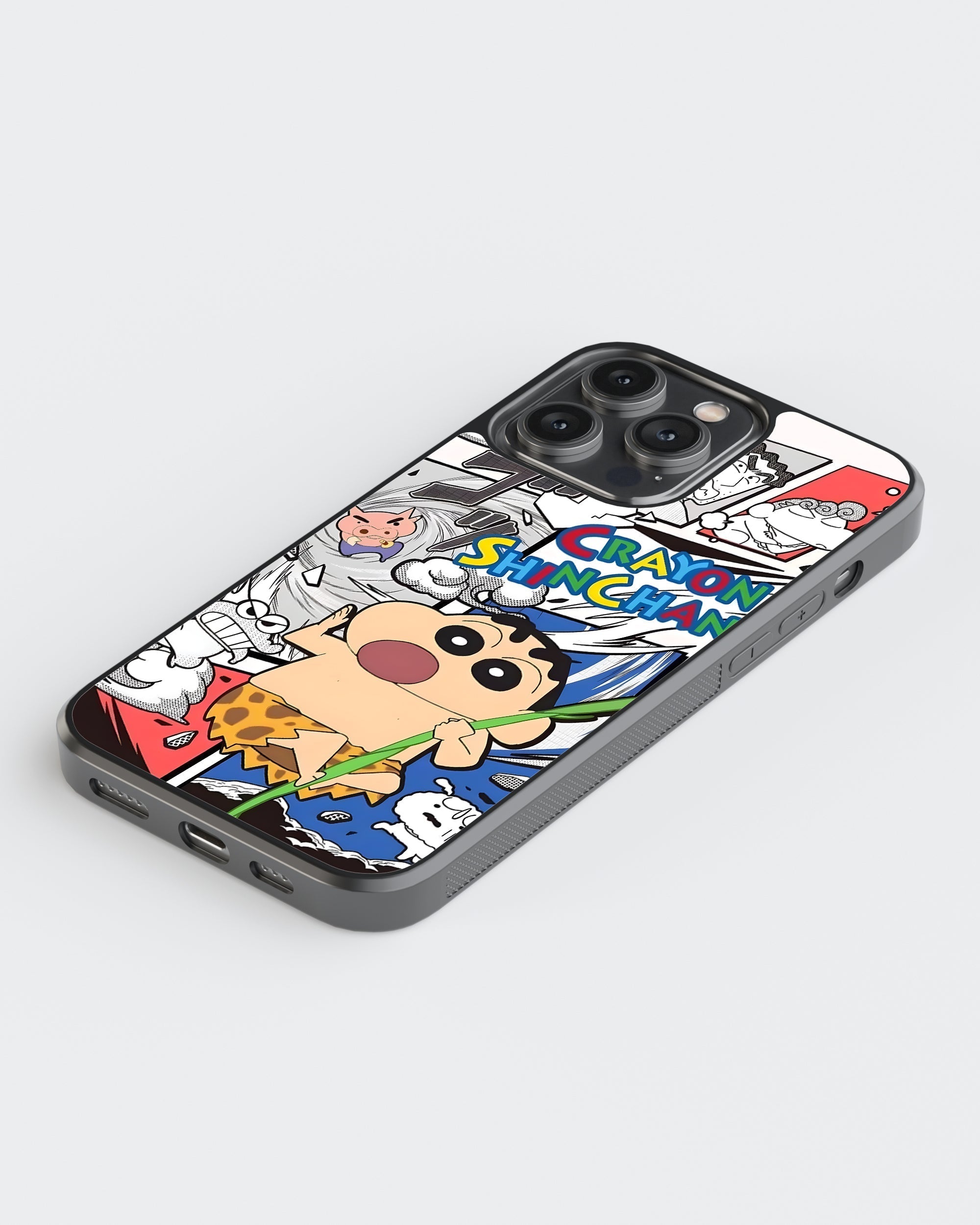 Crayon Shinchan Printed Shockproof Cover - Cartoon Mobile Cover (Shinchan) - Style 5
