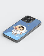 Crayon Shinchan Printed Shockproof Cover - Cartoon Mobile Cover (Space Shinchan) - Style 5