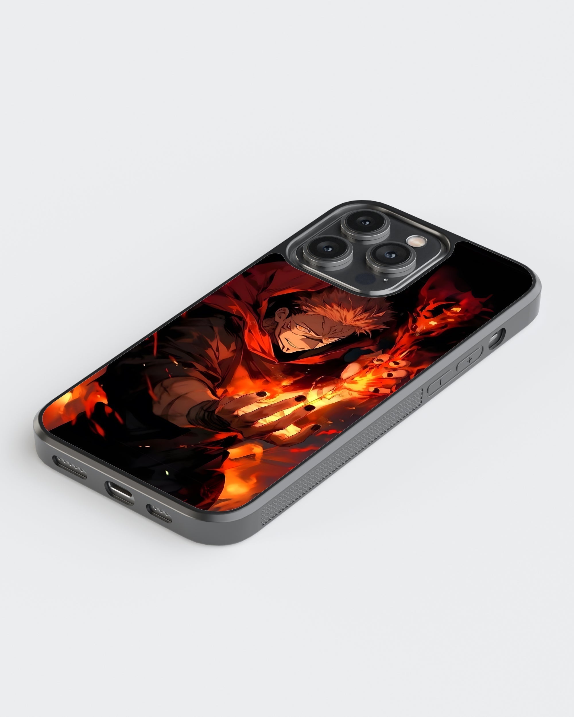 Jujutsu Kaisen Mobile Cover (Sukuna Fire) Mobile Case by CoverMeUp - Style 5