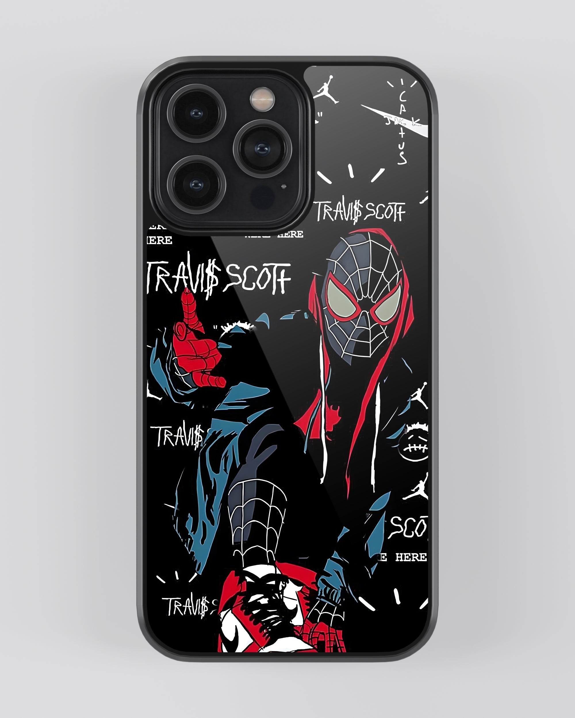 Marvel Mobile Cover (Black Spiderman) Mobile Case by CoverMeUp