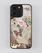 Girls Aesthetic Mobile Cover (Flowers and Pages) Mobile Case by CoverMeUp