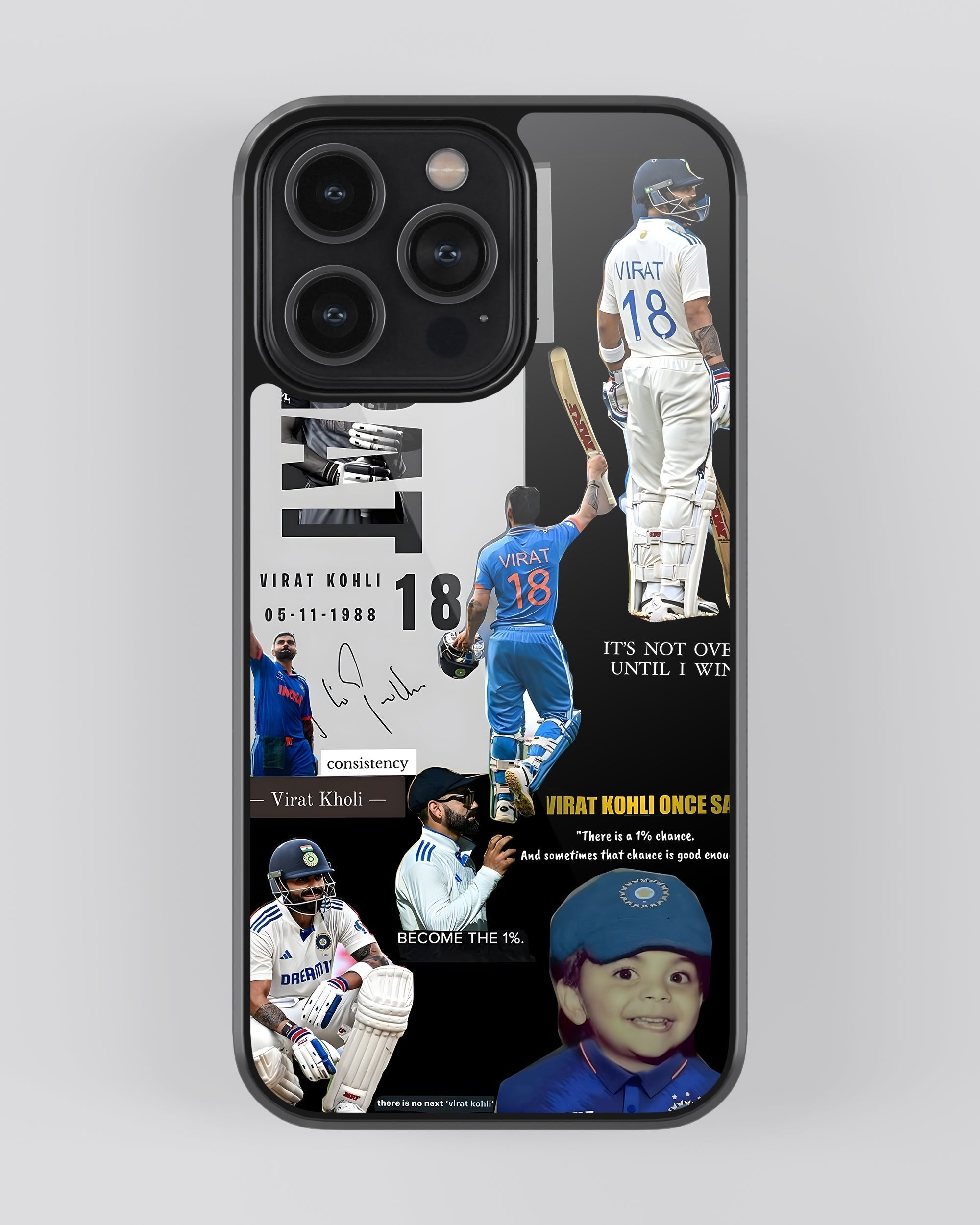 Cricket Mobile Cover (King Kohli Collage) Mobile Case by CoverMeUp