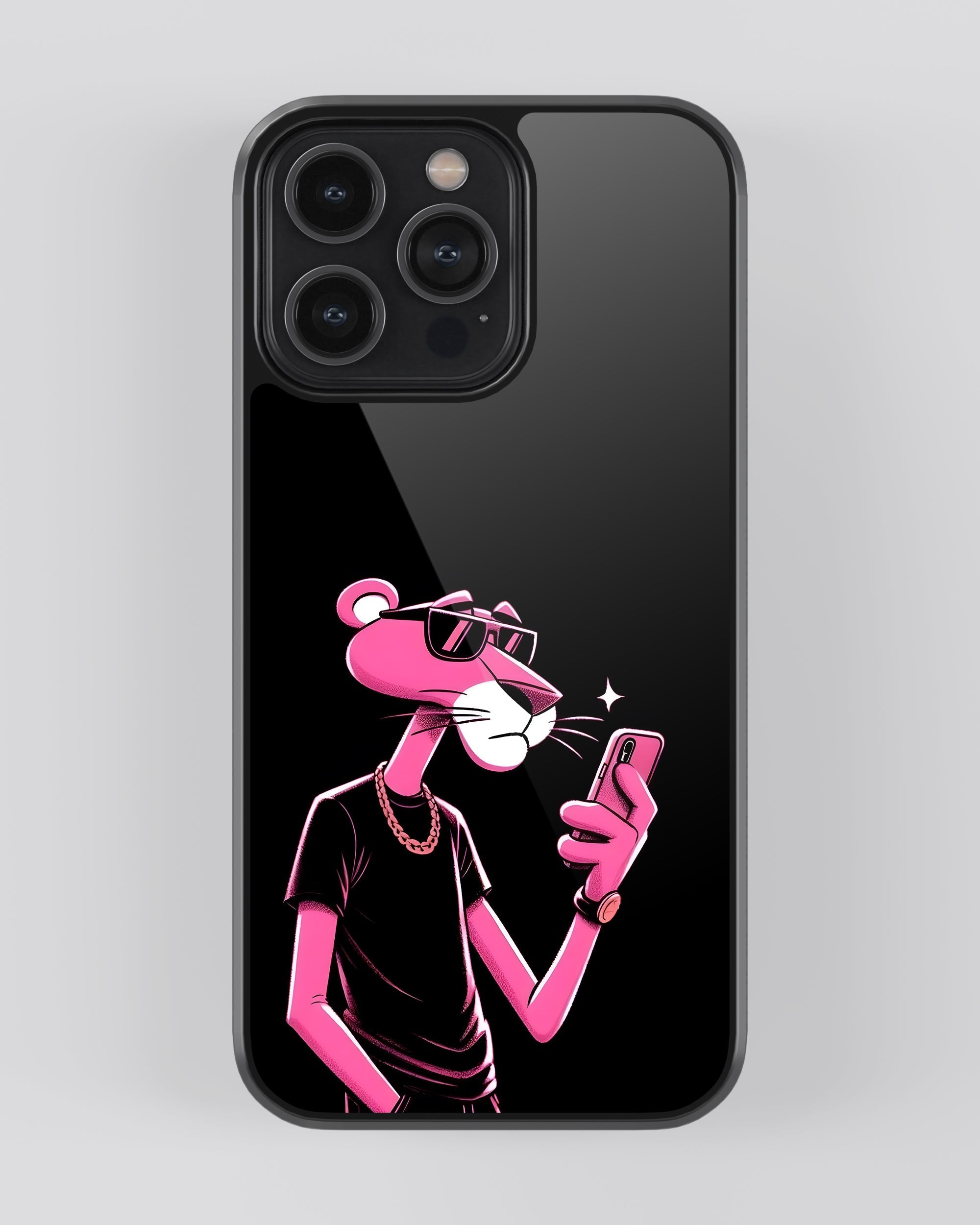 Cartoon Mobile Cover (Pink Panther Dark) Mobile Case by CoverMeUp