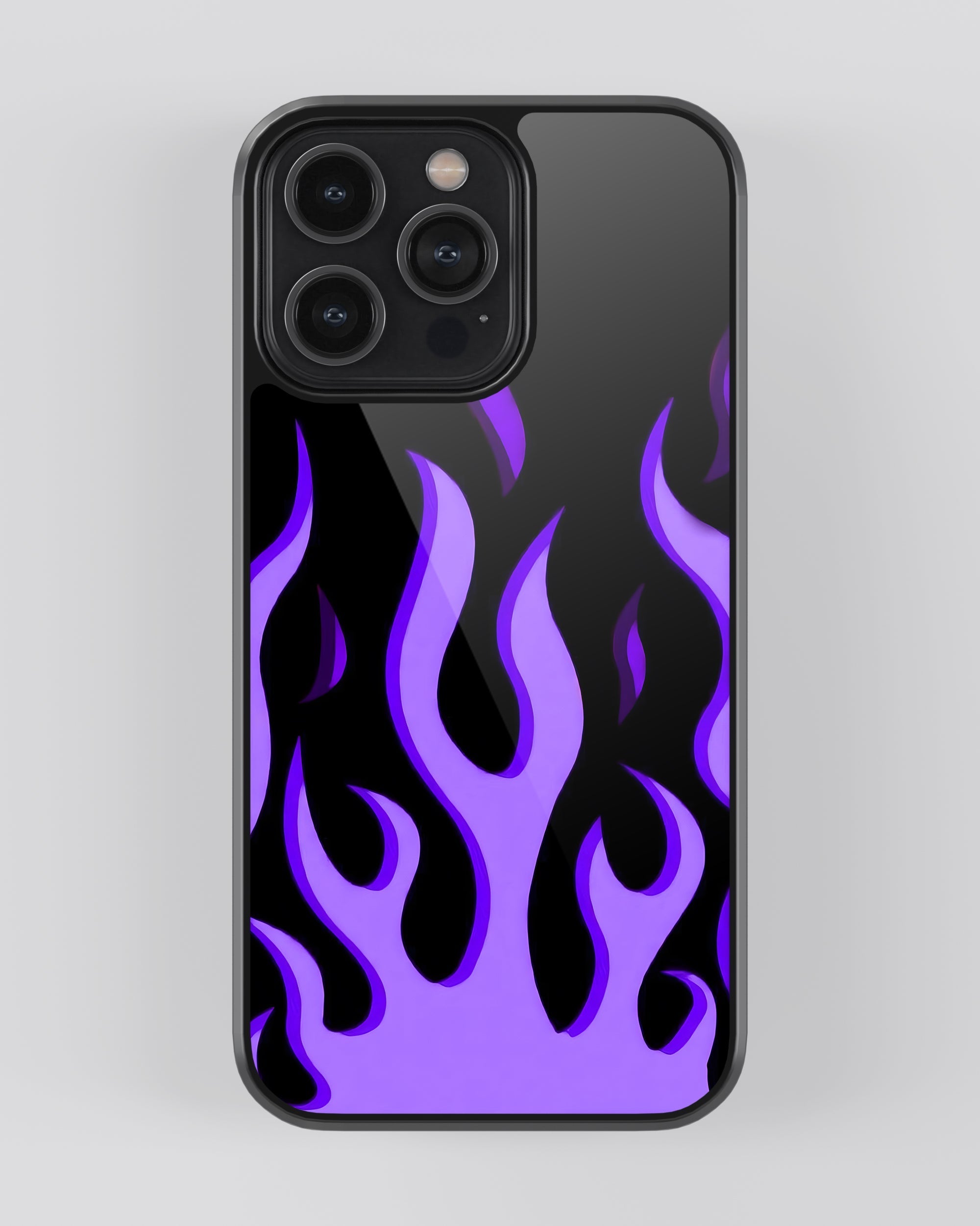 Y2K Mobile Cover (Purple Flame) Mobile Case by CoverMeUp