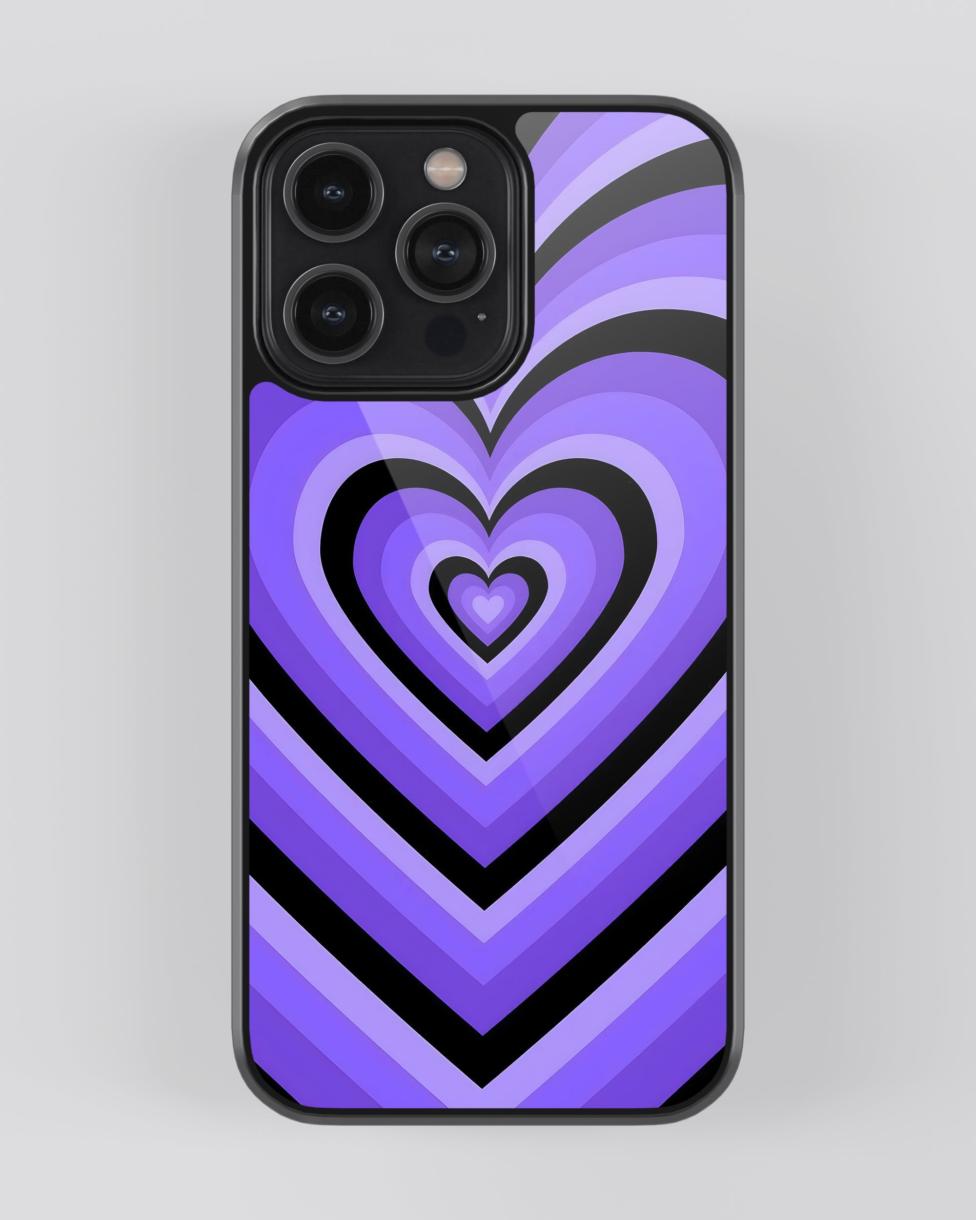 Y2K Mobile Cover (Purple Hearts) Mobile Case by CoverMeUp