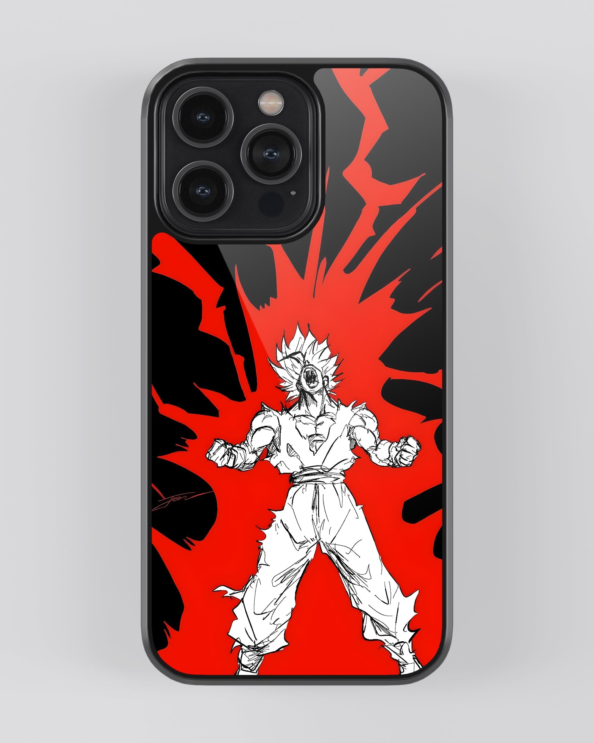 Dragon Ball Z Mobile Cover (Red Goku) Mobile Case by CoverMeUp