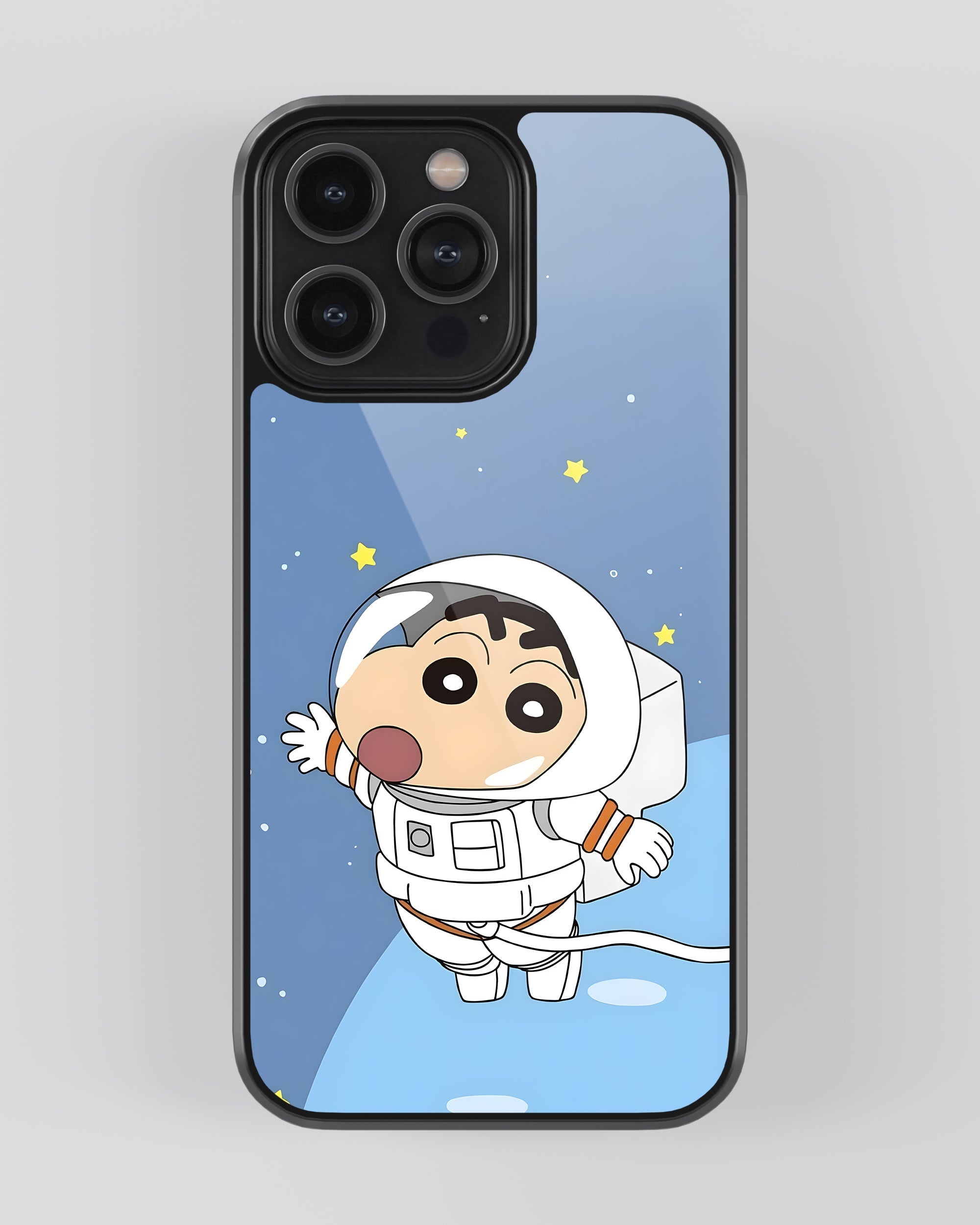 Crayon Shinchan Printed Shockproof Cover - Cartoon Mobile Cover (Space Shinchan)