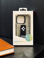 Protective Apple iPhone Back Cover - GO CASE RELIABLE SERIES FLIP STAND CASE FOR IPHONE SMOKE BLACK COLOR - Style 2