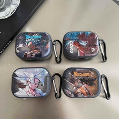 Goku AirPods Pro & Pro 2 Case – Ultra Instinct | Smoke Transparent + Leather Grip