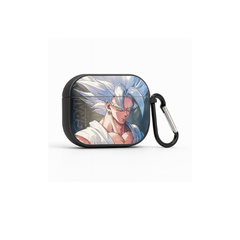 Goku AirPods Pro & Pro 2 Case – Ultra Instinct | Smoke Transparent + Leather Grip