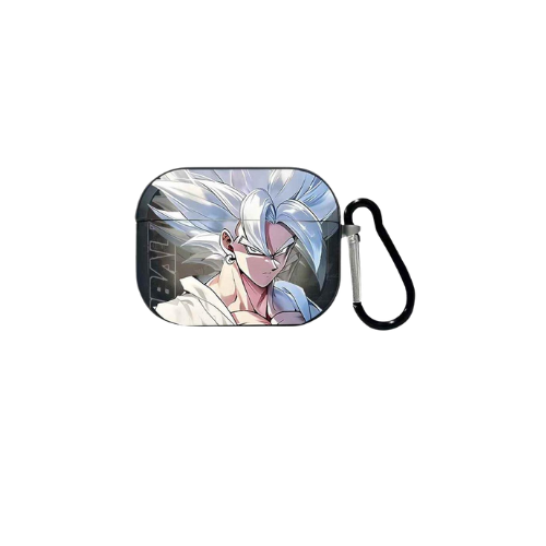 Goku AirPods Pro & Pro 2 Case – Ultra Instinct | Smoke Transparent + Leather Grip