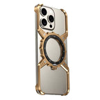 Protective Apple iPhone Back Cover - King X Mechanical Gear With Pivot Ring Stand Case For iPhone - Style 2