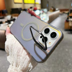 Protective Apple iPhone Back Cover - Gradient Color Magsafe Kickstand Phone Cover for iPhone - Style 7