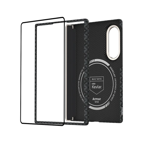 [Grand Combo] ArmorGrid Air Obsidian Case built with Kevlar® for Samsung Galaxy Z Fold 8 & Fold 8 Ultra