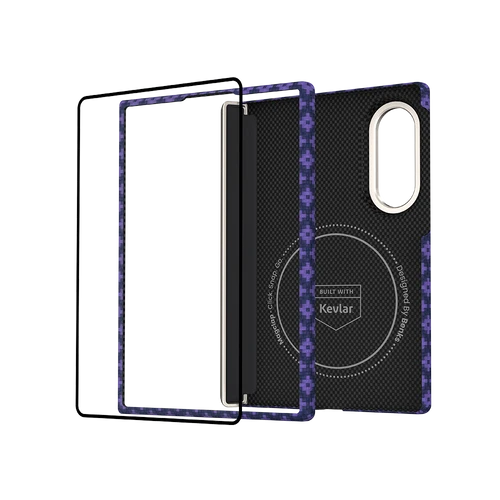 [Grand Combo] ArmorGrid Air Obsidian Case built with Kevlar® for Samsung Galaxy Z Fold 8 & Fold 8 Ultra