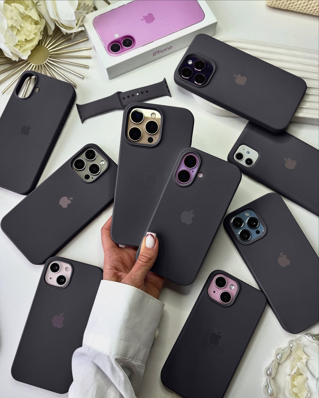Liquid Silicon iPhone Case - Graphite Black