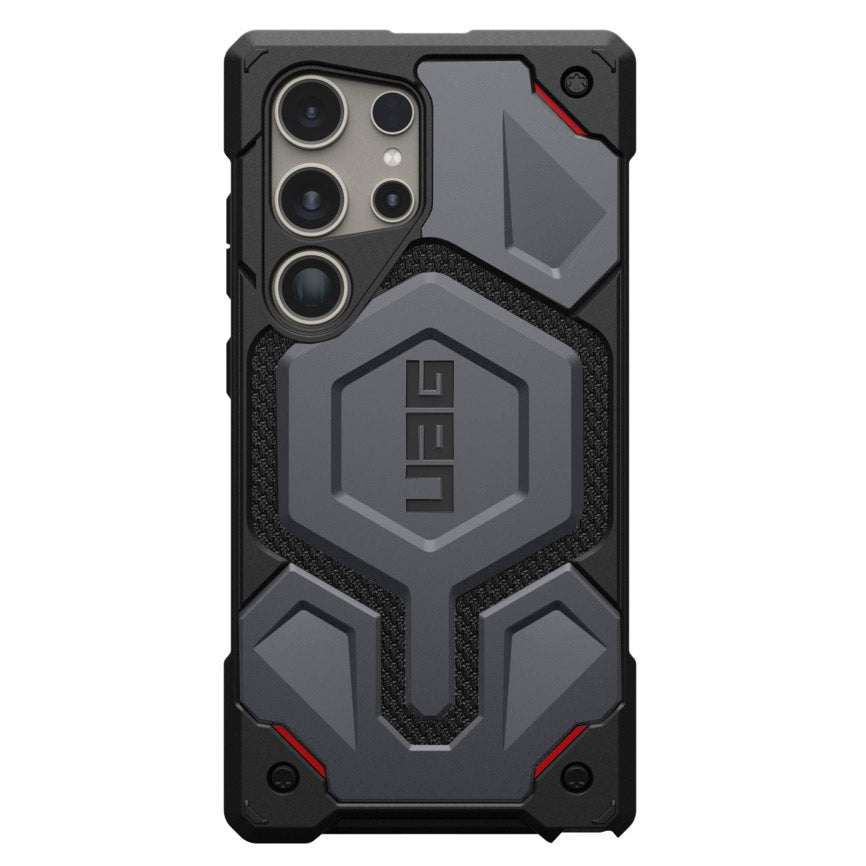 Samsung Galaxy S25 Ultra Monarch Pro Kevlar Protective Ruged Armor MagSafe Case - Gray Mobile Case by CoverMeUp