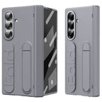 Samsung Galaxy Z Fold7 Skin Feel Case with Silicon Band, Stand & HInge Protection