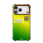 Protective Apple iPhone Back Cover - Gradient Color 3D Ribbed Design Case For iPhone - Style 22