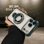 Protective Apple iPhone Back Cover - Colnel Transparent MagSafe Case For iPhone - Style 23