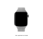Silicon Magnetic Strap for Apple Watch 42/44/45 & 49mm (Ultra & Ultra 2) (Light Grey/Sky Blue) Mobile Case by CoverMeUp - Style 4