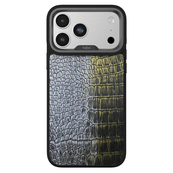 Protective Apple iPhone Back Cover - KAJSA Glamorous Collection - Dual Snake Pattern Back Case for iPhone 17 Pro (MagSafe Compatible)