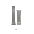 iWatch Genuine Santa Barbara Polo Leather Magnetic Buckle Strap for 42/44/45/49 mm - Grey