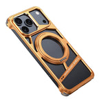 Protective Apple iPhone Back Cover - Rotating Bracket Shell Luxury Design Case for iPhone - Style 6